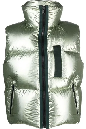 Givenchy Pastel green polyester sleeveless down jacket
