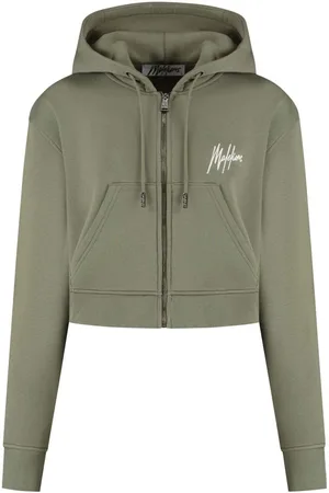 Malelions Women Cropped Zip Hoodie