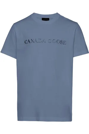 Canada Goose T-shirt logo blauwgrijs