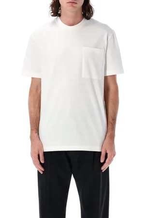 Jil Sander Tshirt New Tag Logo Bianco