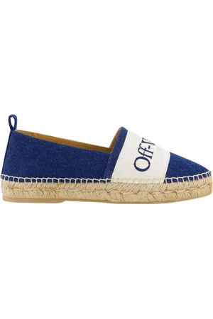 OFF-WHITE Dames Bookish Espadrille Blauw/Wit