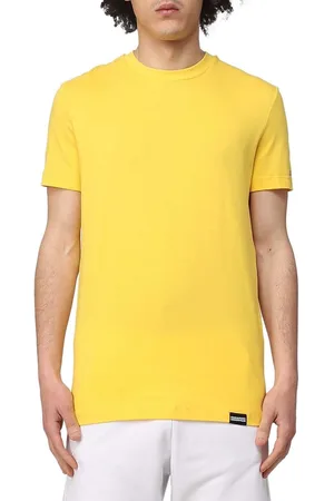 Dsquared2 Sleeve Logo T-Shirt Heren Geel
