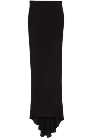 Rick Owens Gonna Al Pillar Skirt Black