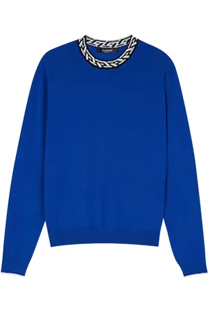 VERSACE Sweaters Blue
