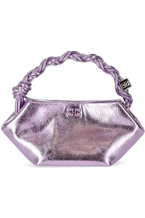 Ganni Bou Mini Lavender Handbag Purple