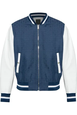 Givenchy Heren Bomber Blauw/Wit