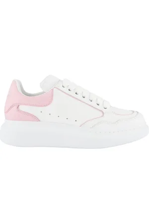 Alexander McQueen Dames Oversized Sneaker Wit/Roze