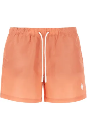 MARCELO BURLON Peach polyester swimming shorts