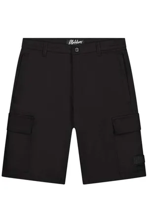 Malelions Cotton Cargo Shorts - Black