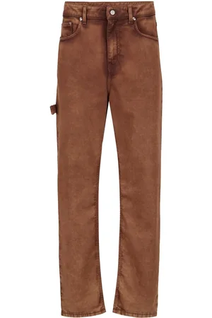Iceberg Terracotta-colored trousers 5-pocket model with straight leg fit