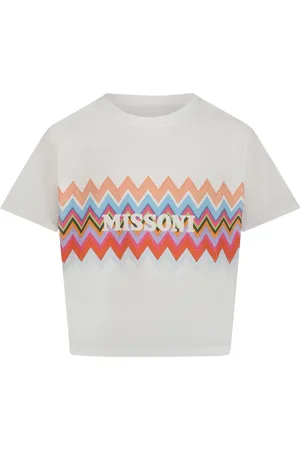 Missoni Kinder Meisjes T-Shirt In Wit