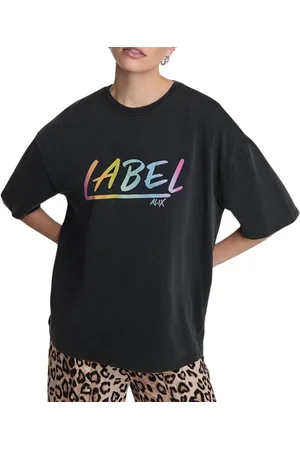 Alix the label Ladies Knitted Washed Label T-Shirt