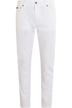 Dolce & Gabbana Heren Slim-fit Stretch Jeans Wit