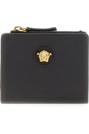 VERSACE Black leather wallet