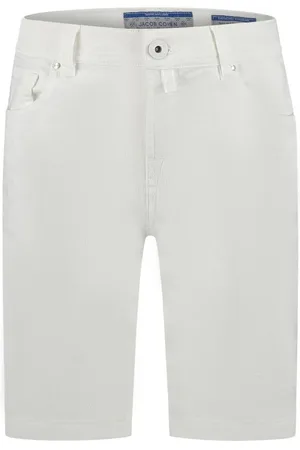 Jacob Cohen Bermuda Bard Bull Tinto Capo Gabardina Bianco Ottico