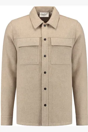 Pure Path Flannel Overshirt Zand