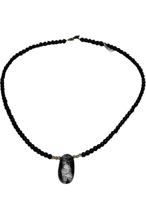 CATHERINE MICHIELS Collier Reverie Noire Agates perles Or 1 Quartz TFW24-44 bijoux jewellery