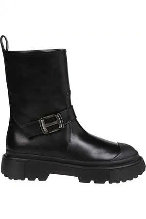 Hogan H619 Biker Boots Black