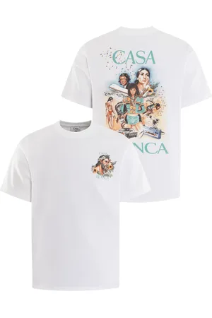 Casablanca Heren Celebration T-Shirt Wit