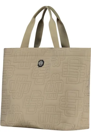 Black Bananas Monogram Quilted Tote Bag