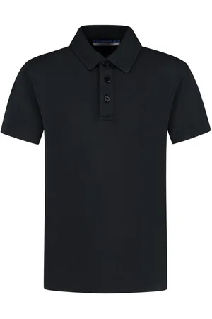 Jacob Cohen Polo M/c Jersone Ricamo Giglio Gabardina Blu Navy
