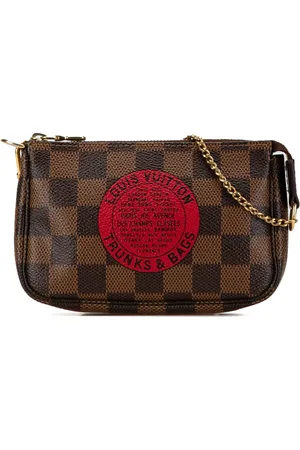 LOUIS VUITTON 2008 Damier Ebene Trunks and Bags Mini Pochette Accessoires
