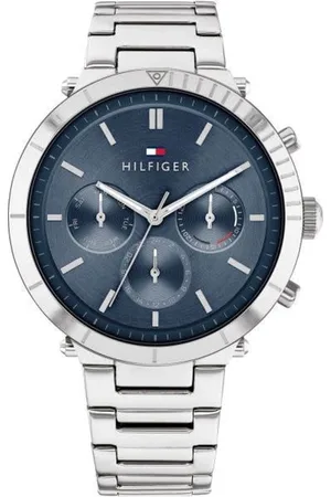 Tommy Hilfiger Dames Horloge TH1782349 Staal Quartz Chronograaf met Blauwe Wijzerplaat