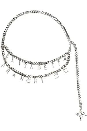 Elisabetta Franchi Silver Chain Belt Silver