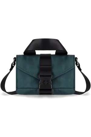 Ganni Tech Mini Green Crossbody Bag Green