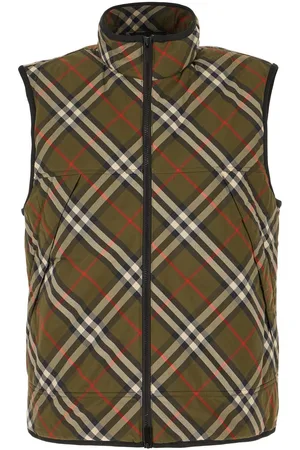 Burberry Printed nylon sleeveless padded jacket