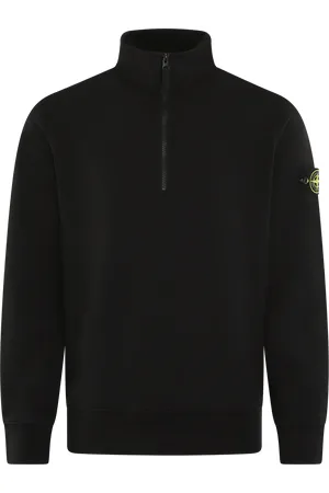 Stone Island Heren Half Zip Sweater Zwart