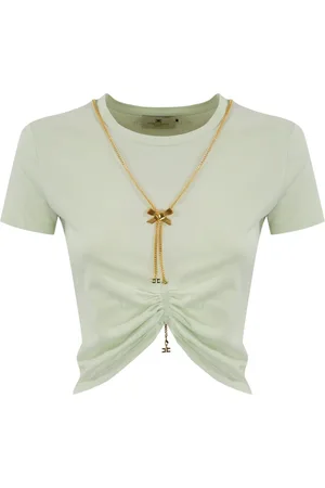 Elisabetta Franchi T-Shirts And Polos Mint Green