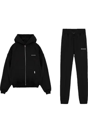 Richesse Zipper Hoodie Tracksuit Zwart