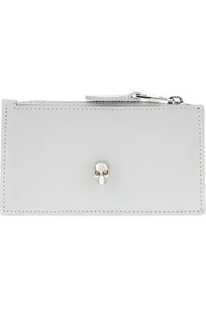 Alexander McQueen Grey leather card holder