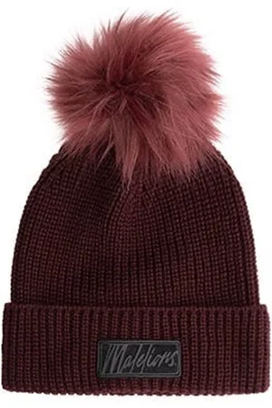 Malelions Knitted Beanie - Burgundy