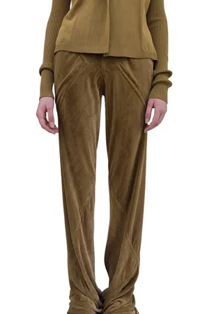 Rick Owens Pantalon taille élastique Bias Pant miel Honney Femme RP02D 3301 V 62