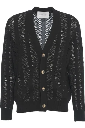 AMARANTO Open knit cardigan