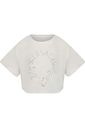 VERSACE Kinder Meisjes T-Shirt In Off White
