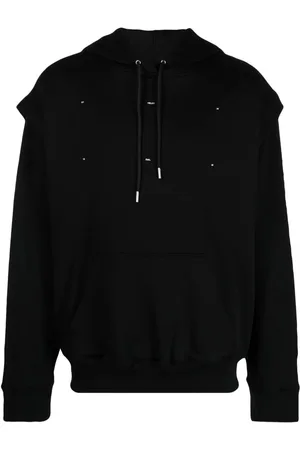 HELIOT EMIL Outline logo hoodie black