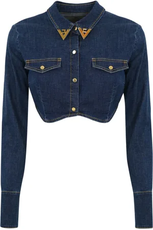 Elisabetta Franchi Shirts Blue Denim