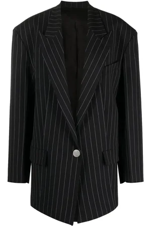 The Attico Glen Blazer - Navy Blue
