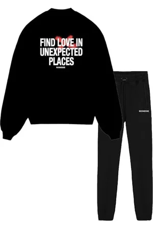 Richesse Unexpected Sweater Black Tracksuit