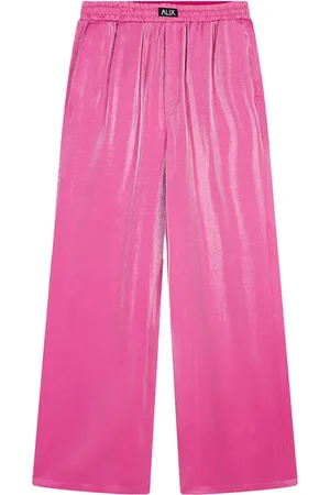 Alix the label The Label Shine Wide Leg Pants Pantalons Roze 2503139009