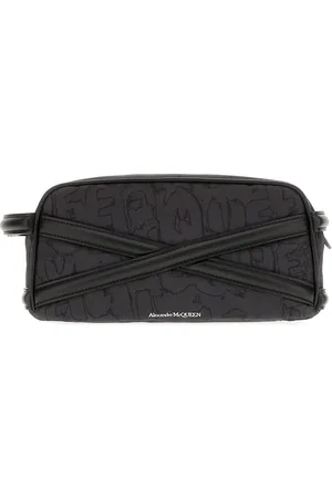 Alexander McQueen Black fabric beauty-case