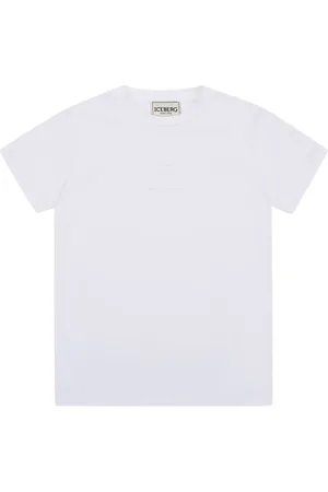 Iceberg KIDS - Classic Short Sleeve White Cotton T-Shirt