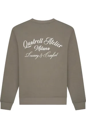 Quotrell Atelier Milano Crewneck | Faded Olive/white
