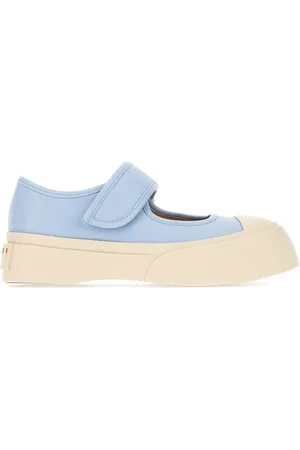 Marni Powder blue nappa leather Mary Jane ballerinas