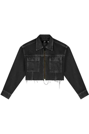 Malelions Women Cropped Cargo Jacket