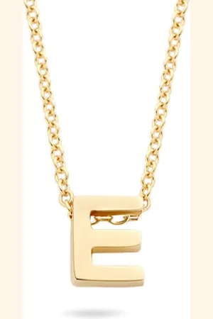 Blush Collier met Hanger 3155YGO_E 14kr Geelgoud met de letter E