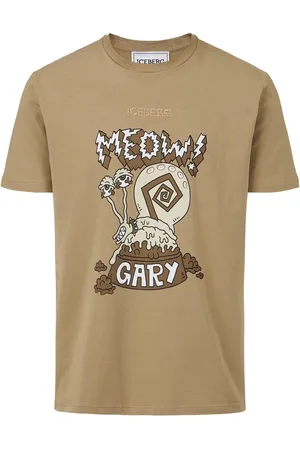 Iceberg Mud-colored regular-fit sustainable stretch jersey T-shirt